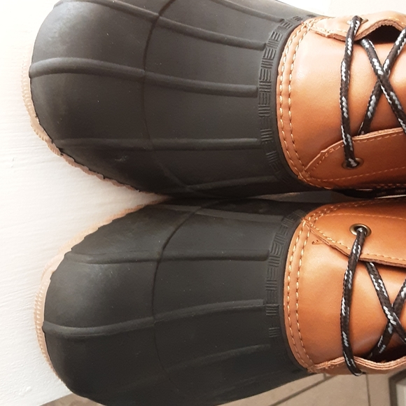 NWT Duck Rainboots 11 Black/cognac SOLD SOLD - Picture 5 of 8
